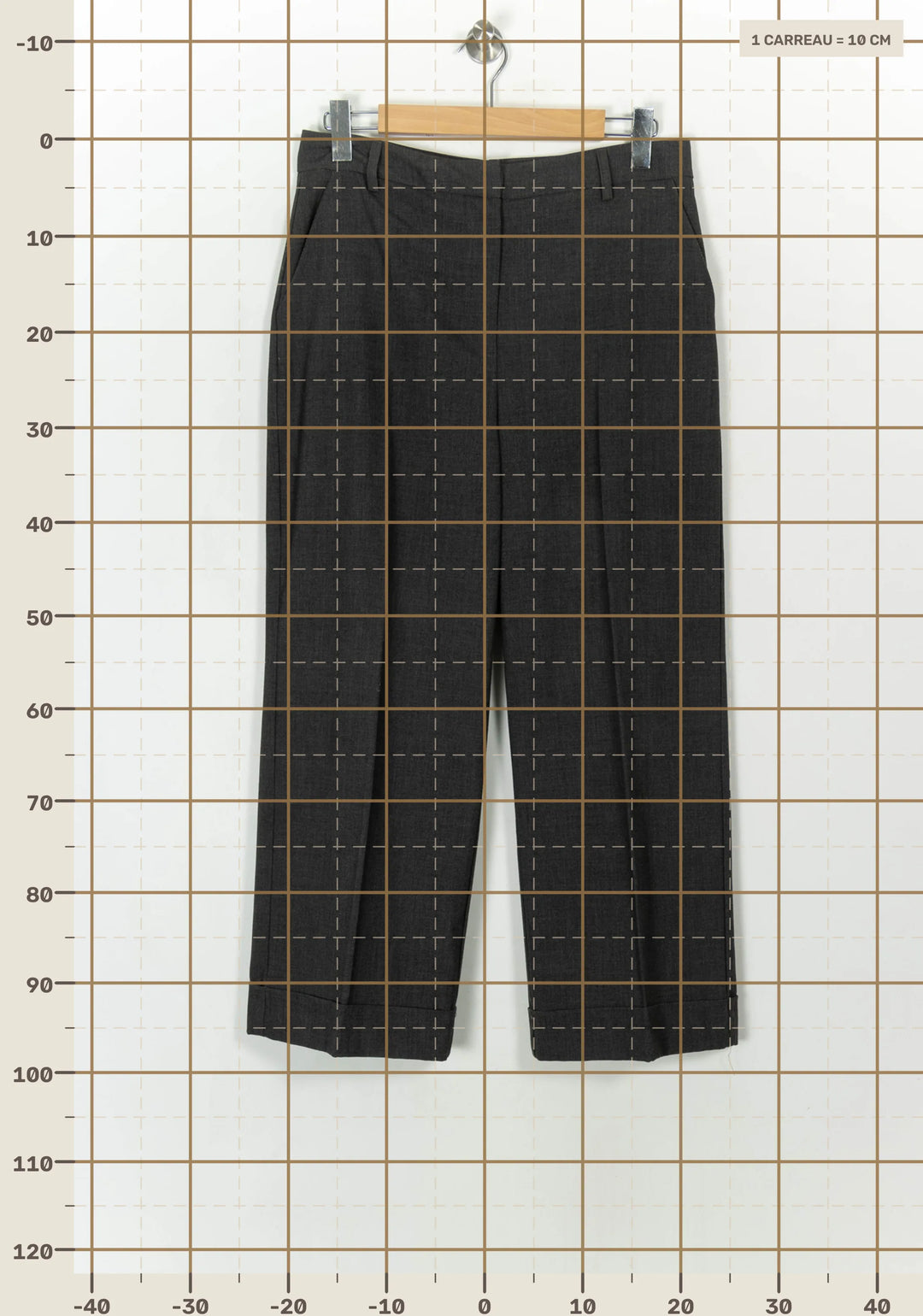 Pantalon Gris - Taille XL/42 de la marque La Fée Maraboutée | PARAD118788 - Vendu par Paradigme - Image 4