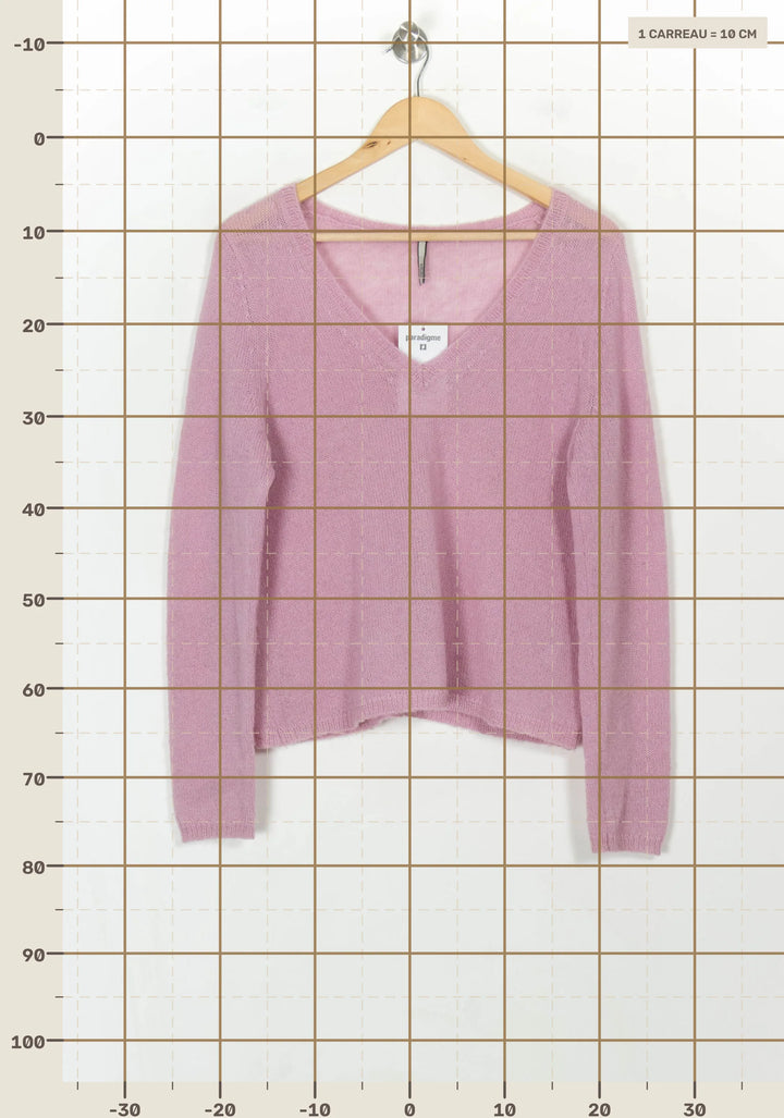 Pull Rose - Taille S/36 de la marque Indies | PARAD118789 - Vendu par Paradigme - Image 4