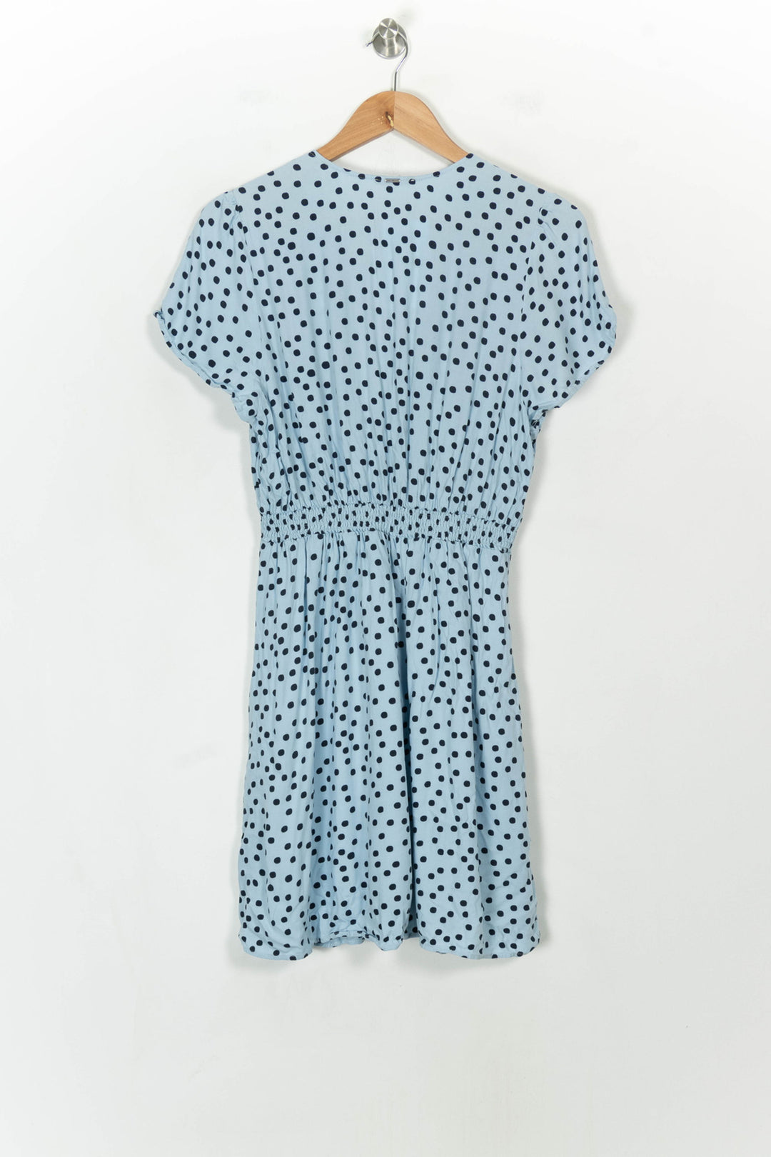 Robe Courte Bleue à Pois Noirs - Taille L/40 de la marque IKKS | PARAD118792 - Vendu par Paradigme - Image 5