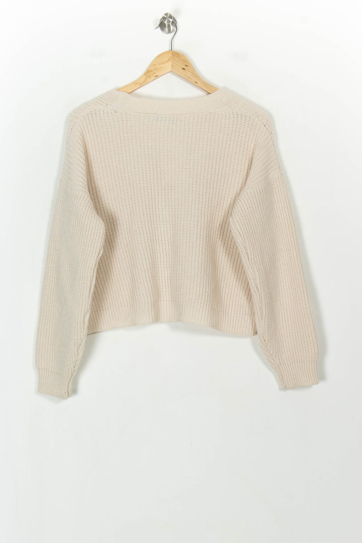 Cardigan Beige - Taille XS/34 de la marque La Fée Maraboutée | PARAD118794 - Vendu par Paradigme - Image 5