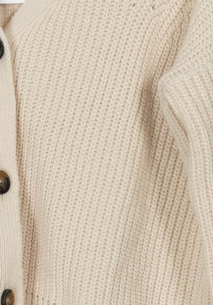 Cardigan Beige - Taille XS/34 de la marque La Fée Maraboutée | PARAD118794 - Vendu par Paradigme - Image 3