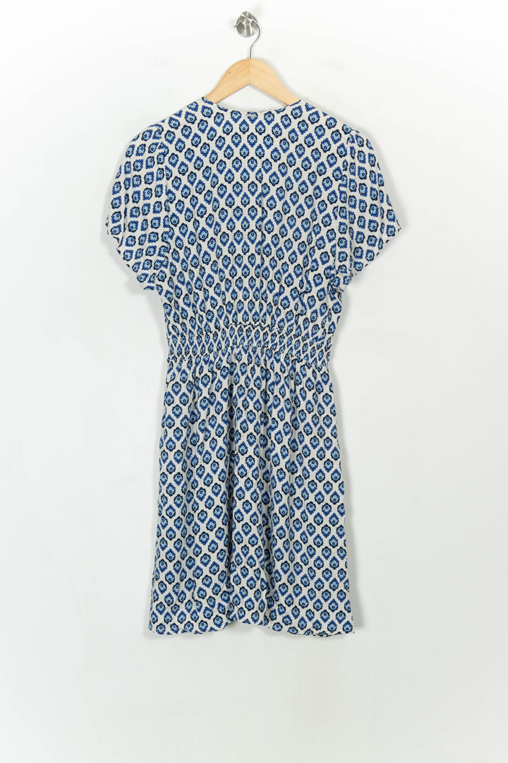 Robe Courte Bleue et Blanche - Taille L/40 de la marque IKKS | PARAD118796 - Vendu par Paradigme - Image 5