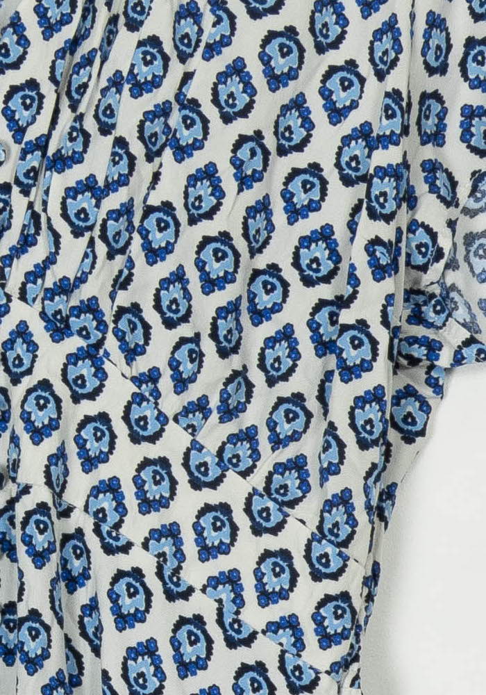 Robe Courte Bleue et Blanche - Taille L/40 de la marque IKKS | PARAD118796 - Vendu par Paradigme - Image 3