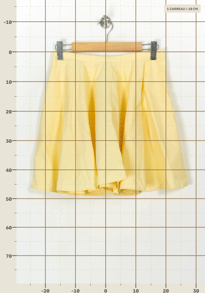 Jupe Patineuse Jaune - Taille L/40 de la marque Comptoir des Cotonniers | PARAD118799 - Vendu par Paradigme - Image 4