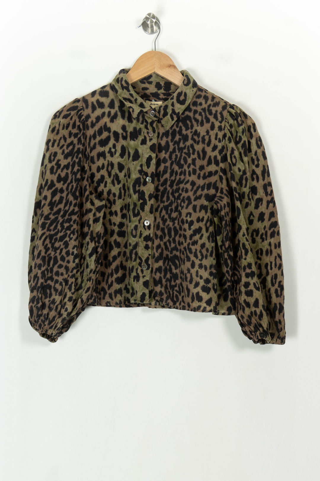 Chemise Léopard Marron et Noir - Taille M/38 de la marque Bellerose | PARAD118800 - Vendu par Paradigme - Image 2