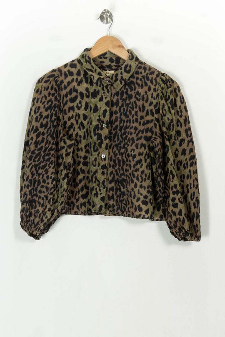 Chemise Léopard Marron et Noir - Taille M/38 de la marque Bellerose | PARAD118800 - Vendu par Paradigme - Image 2