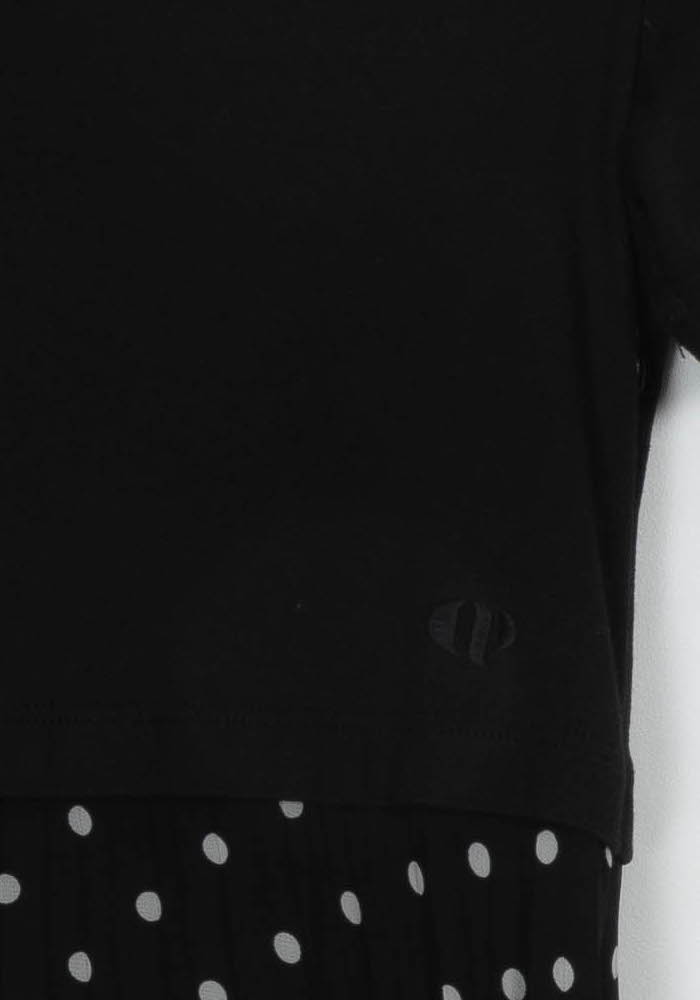 Robe Longue Noire à Pois Blancs - Taille L/40 de la marque Claudie Pierlot | PARAD118802 - Vendu par Paradigme - Image 3