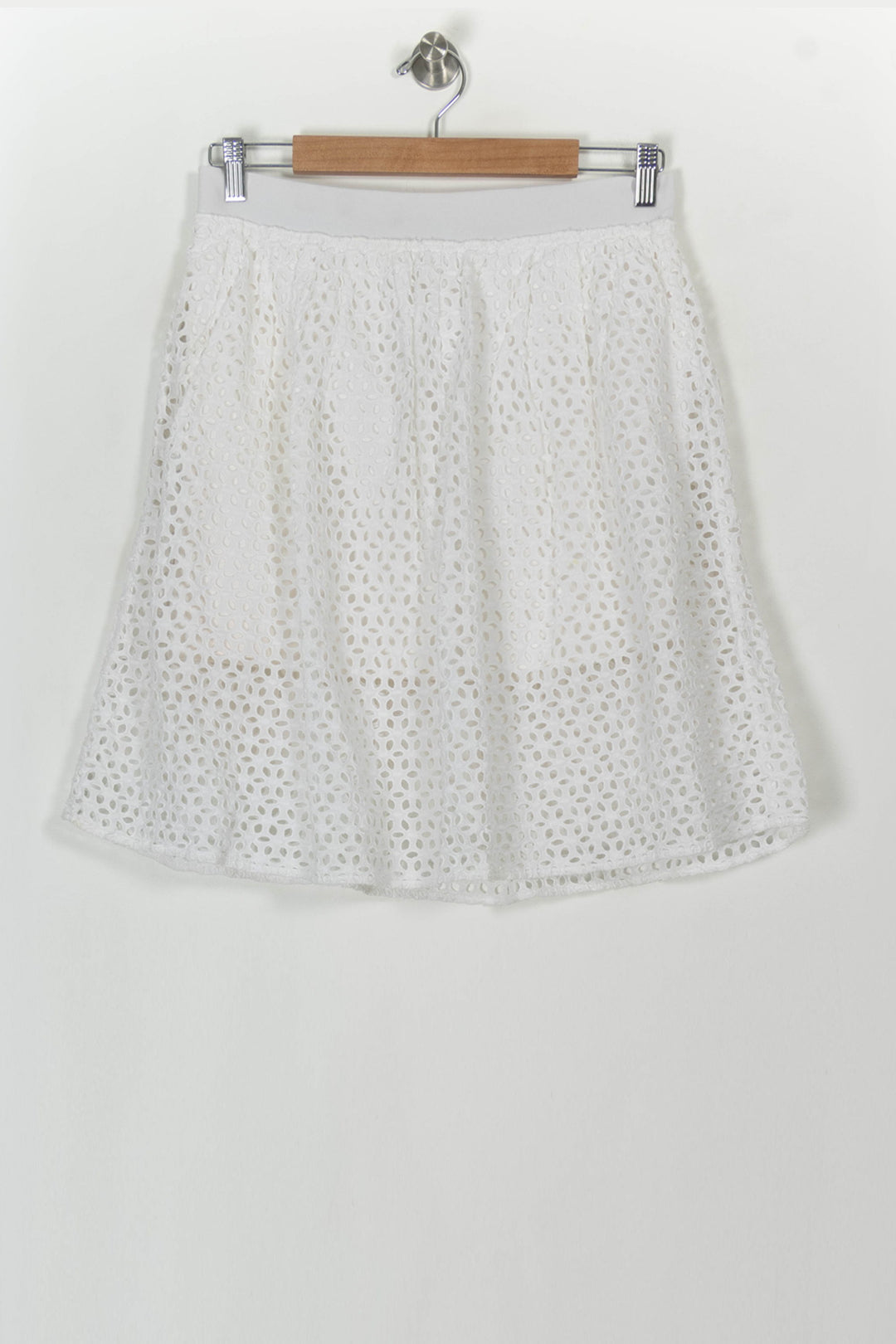 Jupe Brodée Blanche - Taille L/40 de la marque Comptoir des Cotonniers | PARAD118803 - Vendu par Paradigme - Image 5