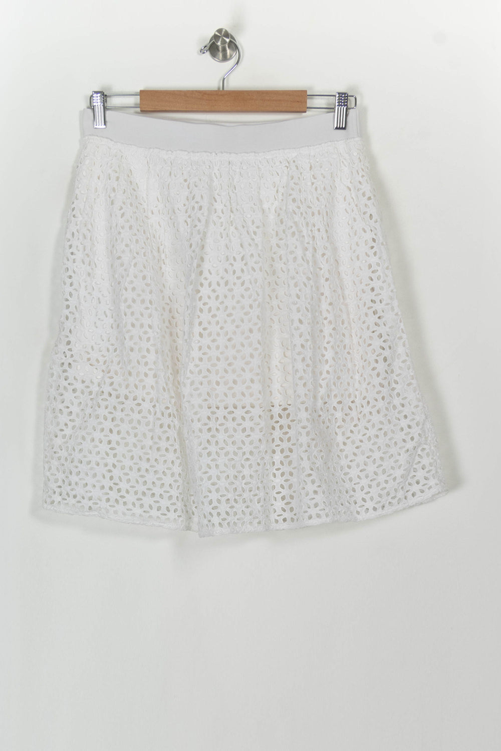 Jupe Brodée Blanche - Taille L/40 de la marque Comptoir des Cotonniers | PARAD118803 - Vendu par Paradigme - Image 2