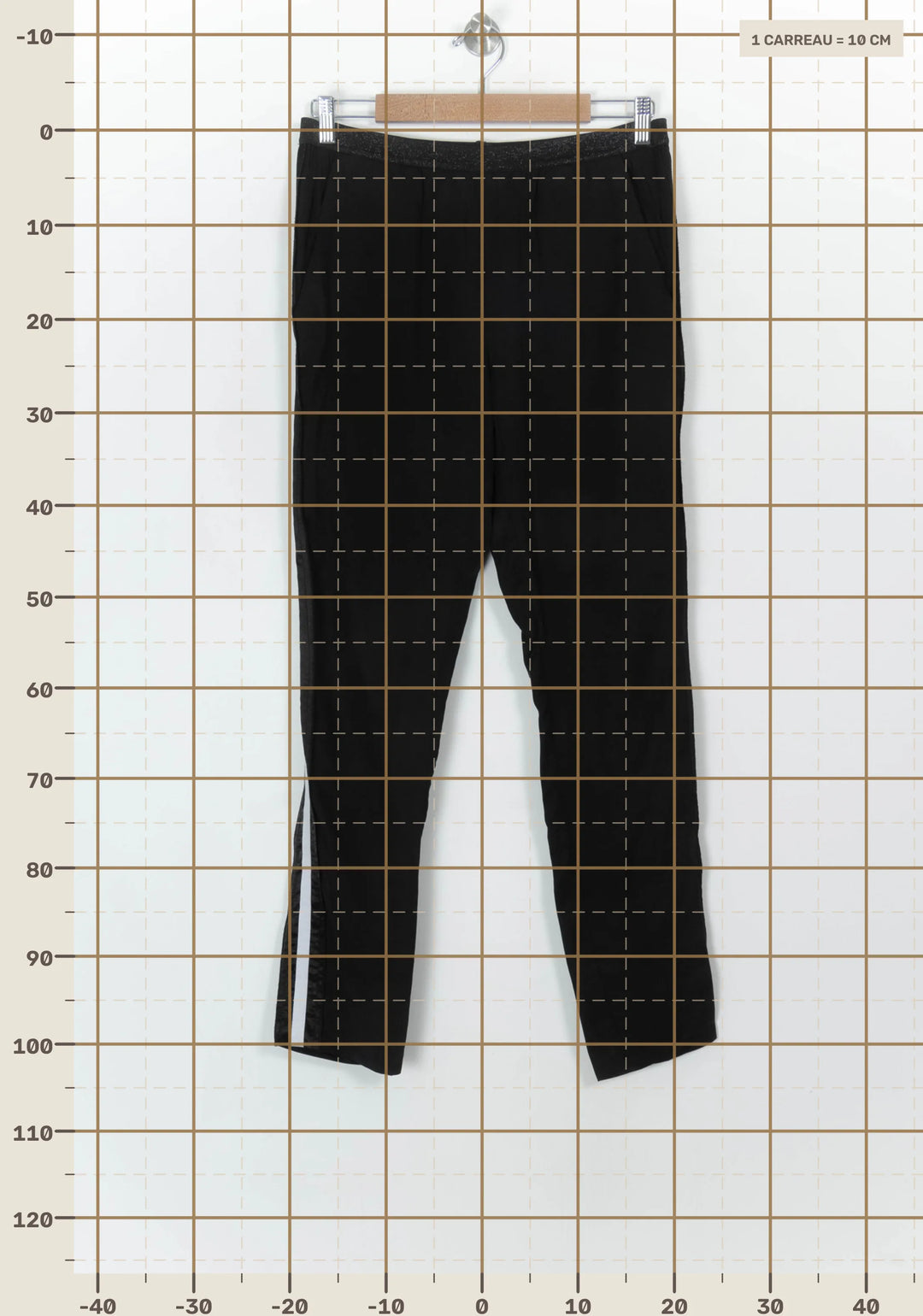 Pantalon Noir et Blanc - Taille M/38 de la marque Zadig&amp;Voltaire | PARAD118805 - Vendu par Paradigme - Image 4