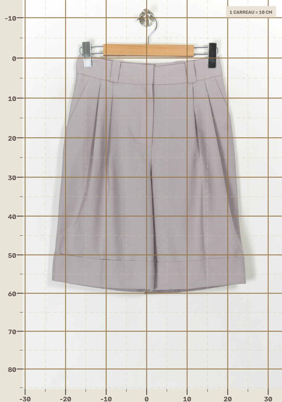 Bermuda Violet - Taille M/38 de la marque Tara Jarmon | PARAD118808 - Vendu par Paradigme - Image 4