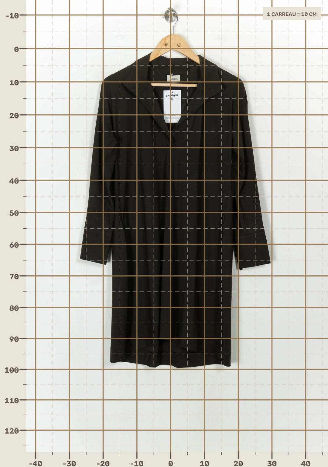 Robe Courte Verte - Taille S/36 de la marque Indies | PARAD118809 - Vendu par Paradigme - Image 4