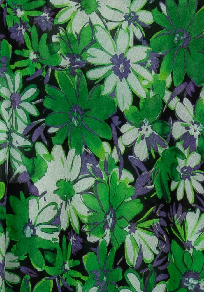 Blouse Verte et Noire - Taille S/36 de la marque Indies | PARAD118814 - Vendu par Paradigme - Image 3