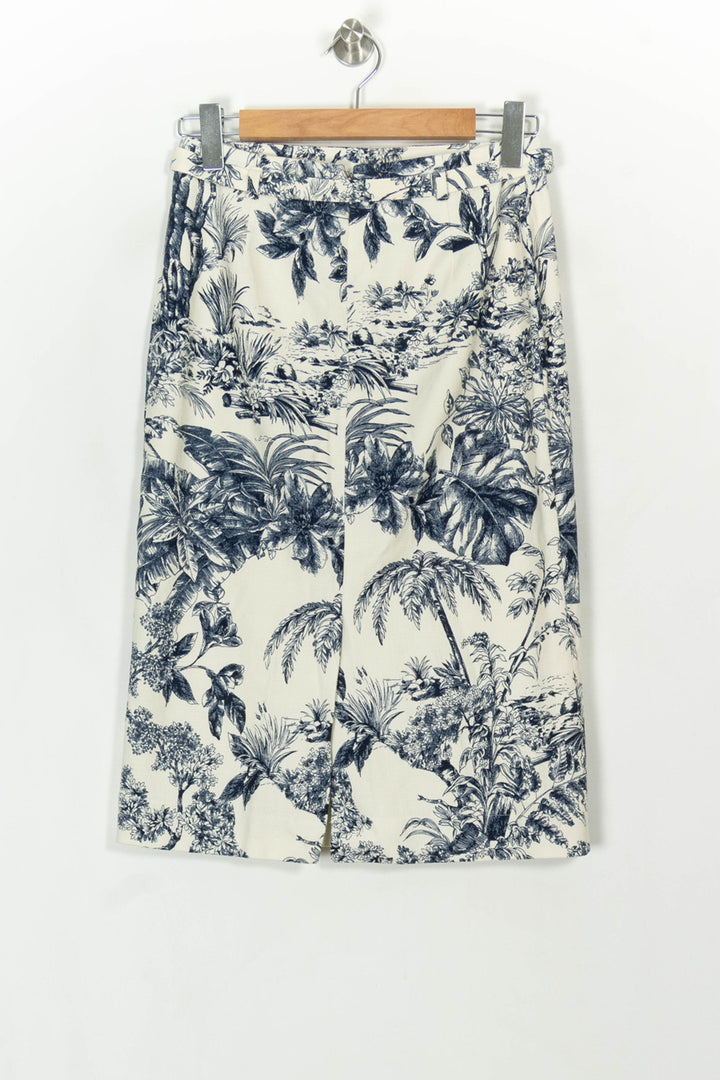 Jupe Droite Blanc et Bleu - Taille S/36 de la marque Caroll | PARAD118815 - Vendu par Paradigme - Image 5