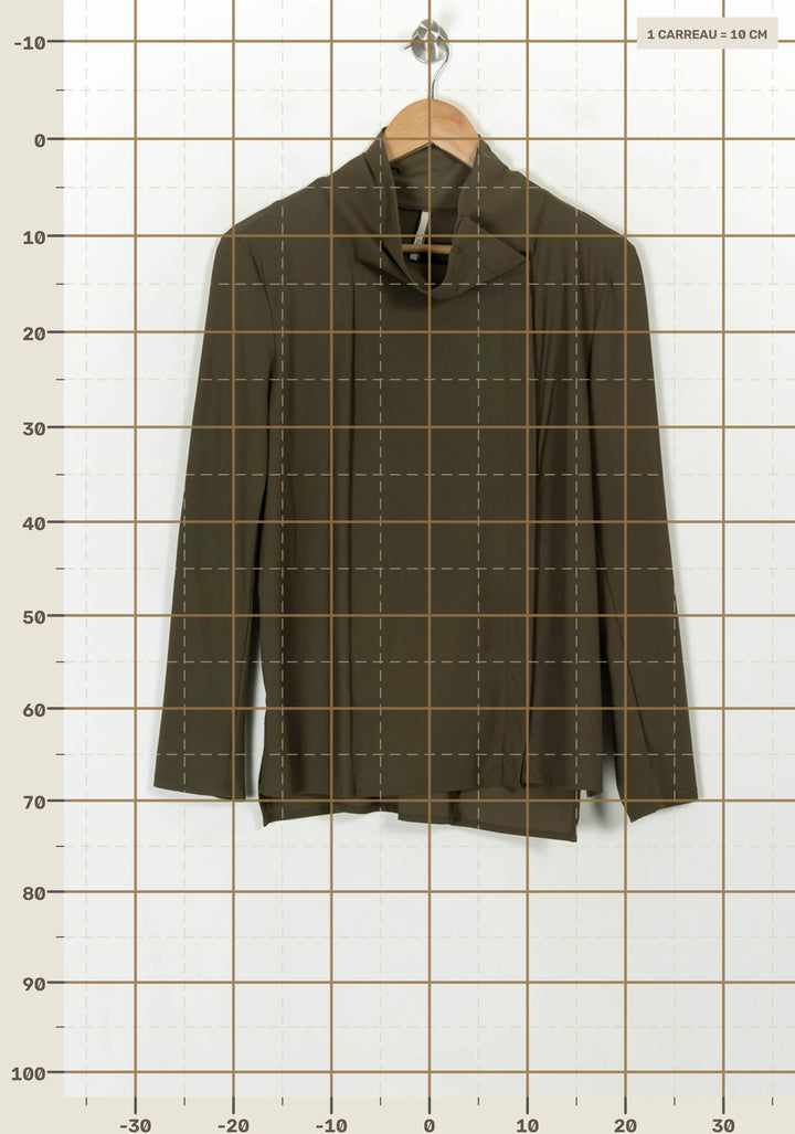 Blouse Verte - Taille S/36 de la marque Indies | PARAD118816 - Vendu par Paradigme - Image 4
