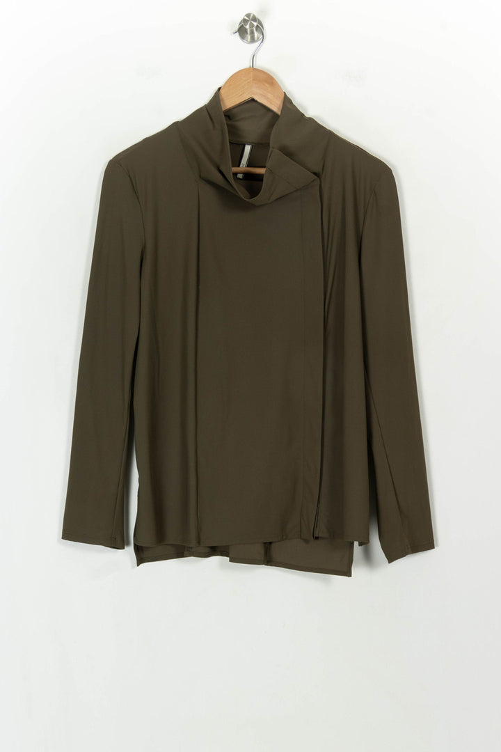 Blouse Verte - Taille S/36 de la marque Indies | PARAD118816 - Vendu par Paradigme - Image 2