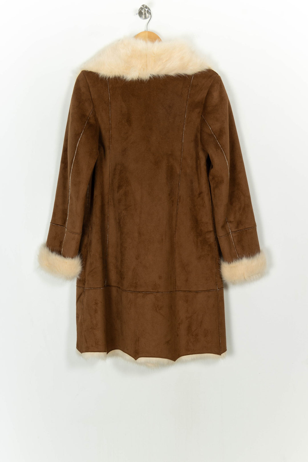 Manteau Marron et Beige - Taille M/38 de la marque Derhy | PARAD118817 - Vendu par Paradigme - Image 5