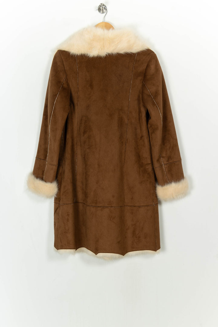 Manteau Marron et Beige - Taille M/38 de la marque Derhy | PARAD118817 - Vendu par Paradigme - Image 5