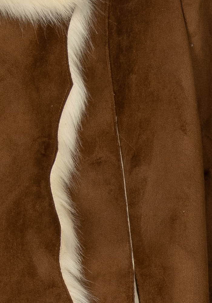Manteau Marron et Beige - Taille M/38 de la marque Derhy | PARAD118817 - Vendu par Paradigme - Image 3