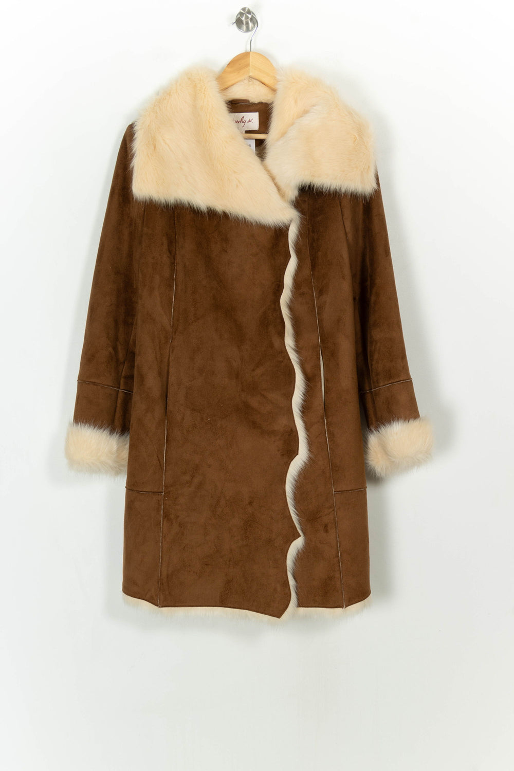 Manteau Marron et Beige - Taille M/38 de la marque Derhy | PARAD118817 - Vendu par Paradigme - Image 2