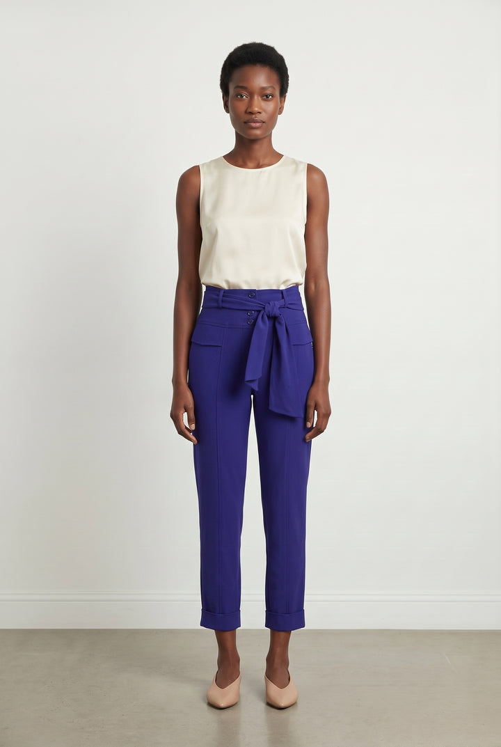 Pantalon Violet - Taille M/38 de la marque Indies | PARAD118818 - Vendu par Paradigme - Image 1
