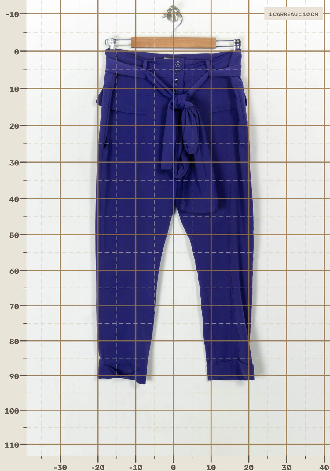 Pantalon Violet - Taille M/38 de la marque Indies | PARAD118818 - Vendu par Paradigme - Image 4
