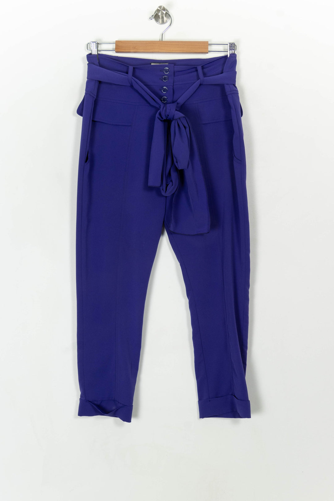 Pantalon Violet - Taille M/38 de la marque Indies | PARAD118818 - Vendu par Paradigme - Image 2