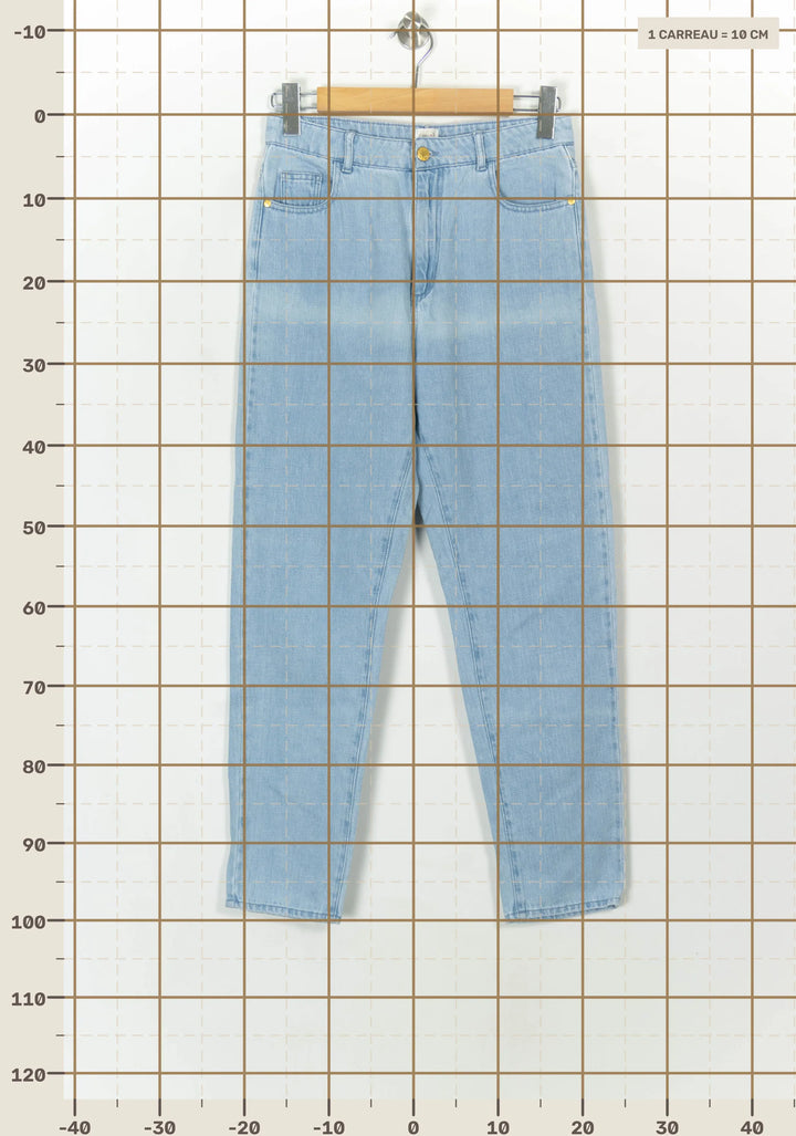 Jean Bleu Clair - Taille M/38 de la marque Des petits hauts | PARAD118825 - Vendu par Paradigme - Image 4
