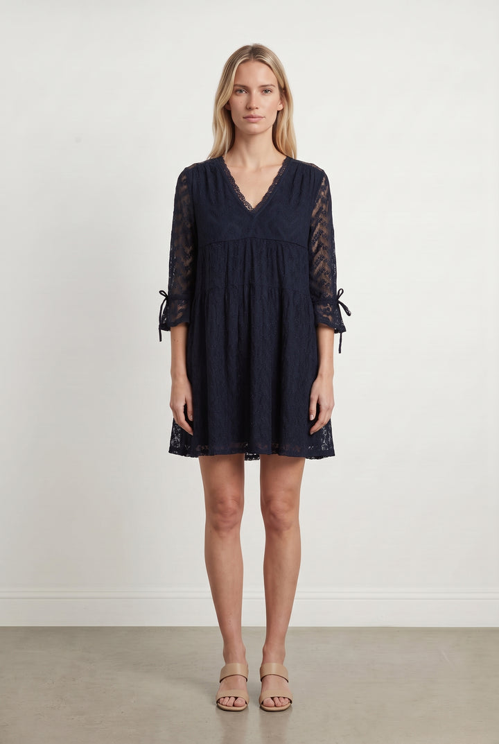 Robe Dentelle Bleue - Taille M/38 de la marque Grace &amp; Mila | PARAD118826 - Vendu par Paradigme - Image 1