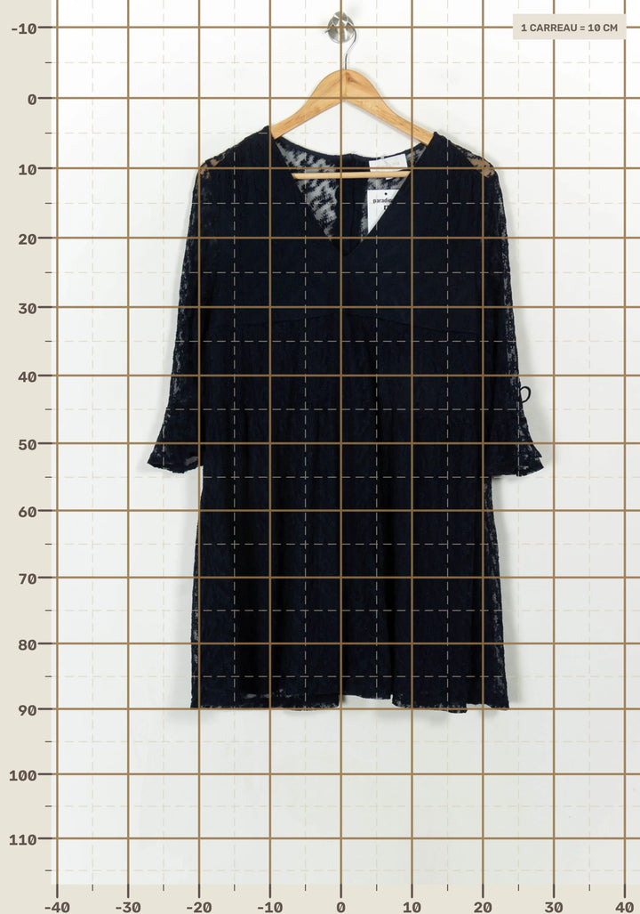 Robe Dentelle Bleue - Taille M/38 de la marque Grace &amp; Mila | PARAD118826 - Vendu par Paradigme - Image 4