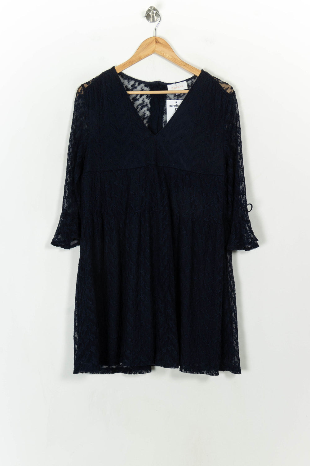 Robe Dentelle Bleue - Taille M/38 de la marque Grace & Mila | PARAD118826 - Vendu par Paradigme - Image 2