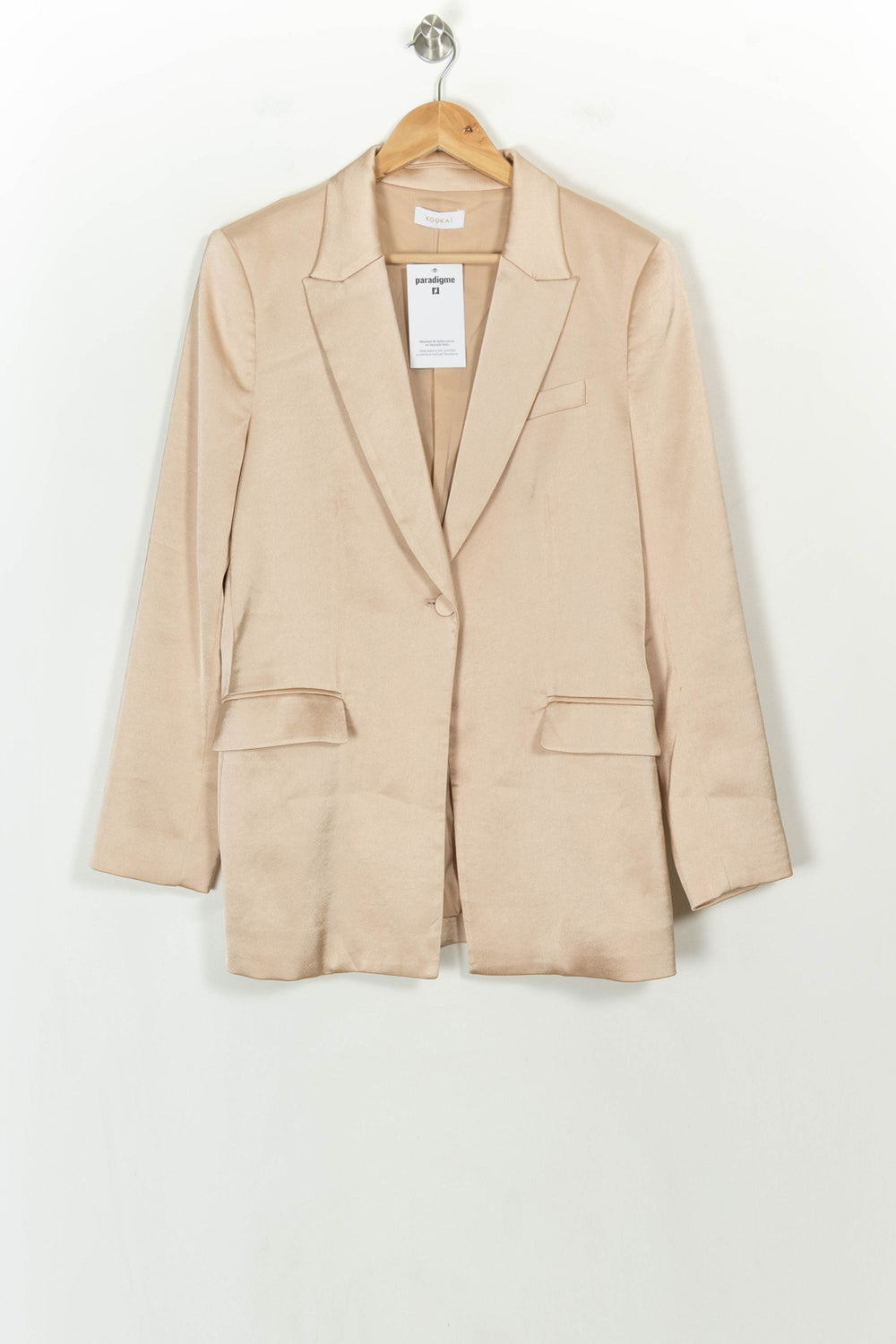 Blazer Doré - Taille L/40 de la marque Kookai | PARAD118834 - Vendu par Paradigme - Image 2