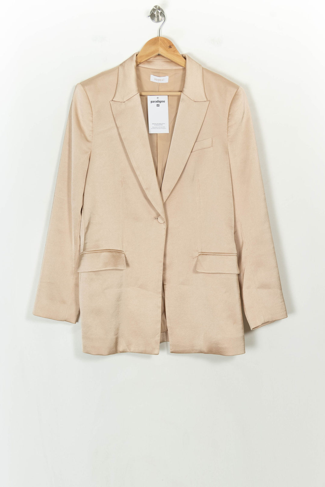Blazer Doré - Taille L/40 de la marque Kookai | PARAD118834 - Vendu par Paradigme - Image 2