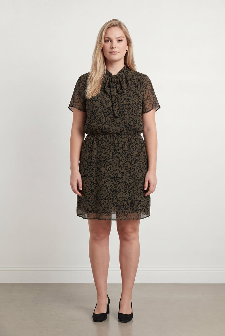 Robe Courte Verte et Noire - Taille XL/42 de la marque IKKS | PARAD118835 - Vendu par Paradigme - Image 1