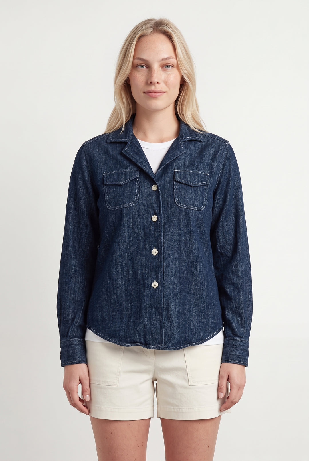 Chemise en Jean Bleue - Taille L/40 de la marque Ines de la Fressange Paris | PARAD118836 - Vendu par Paradigme - Image 1