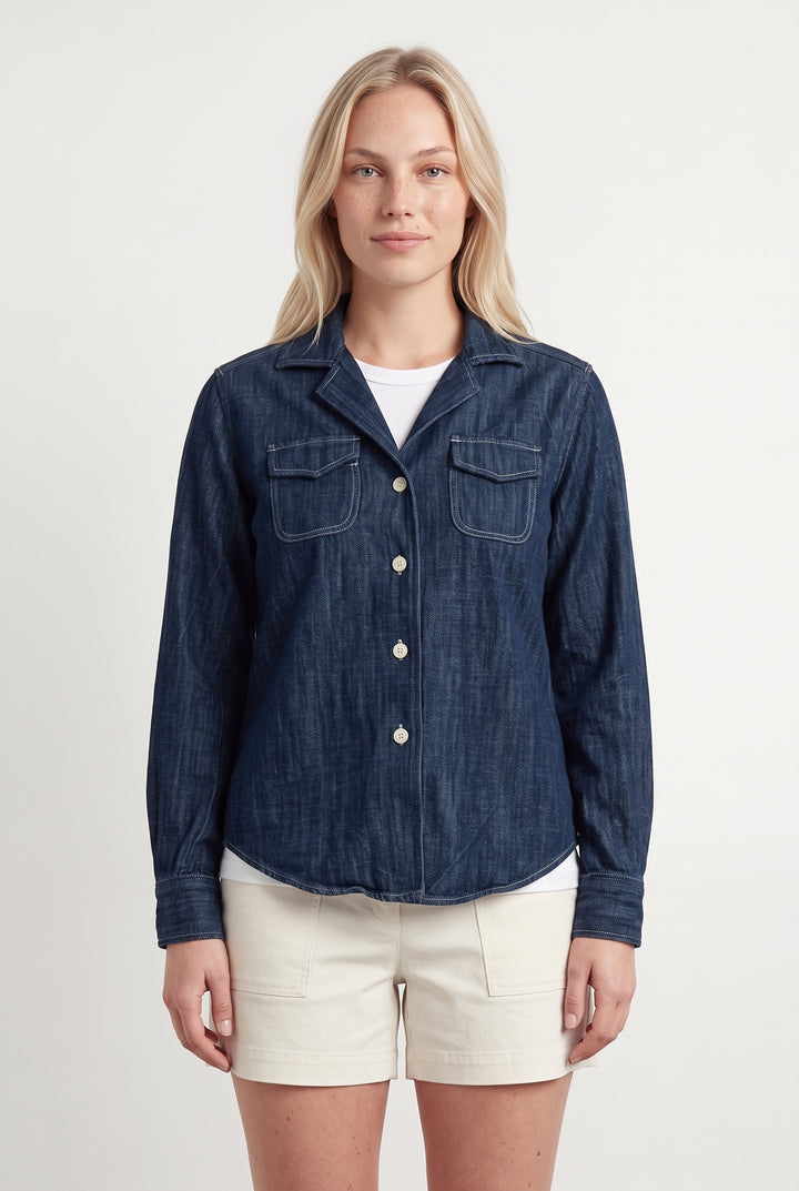 Chemise en Jean Bleue - Taille L/40 de la marque Ines de la Fressange Paris | PARAD118836 - Vendu par Paradigme - Image 1