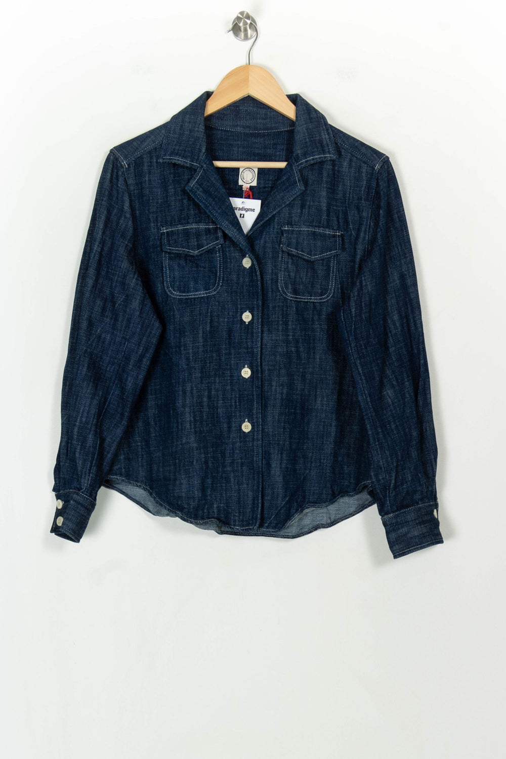 Chemise en Jean Bleue - Taille L/40 de la marque Ines de la Fressange Paris | PARAD118836 - Vendu par Paradigme - Image 2