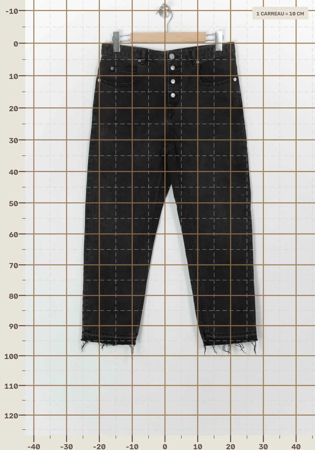 Jean Noir - Taille XL/42 de la marque Isabel Marant étoile | PARAD118837 - Vendu par Paradigme - Image 4