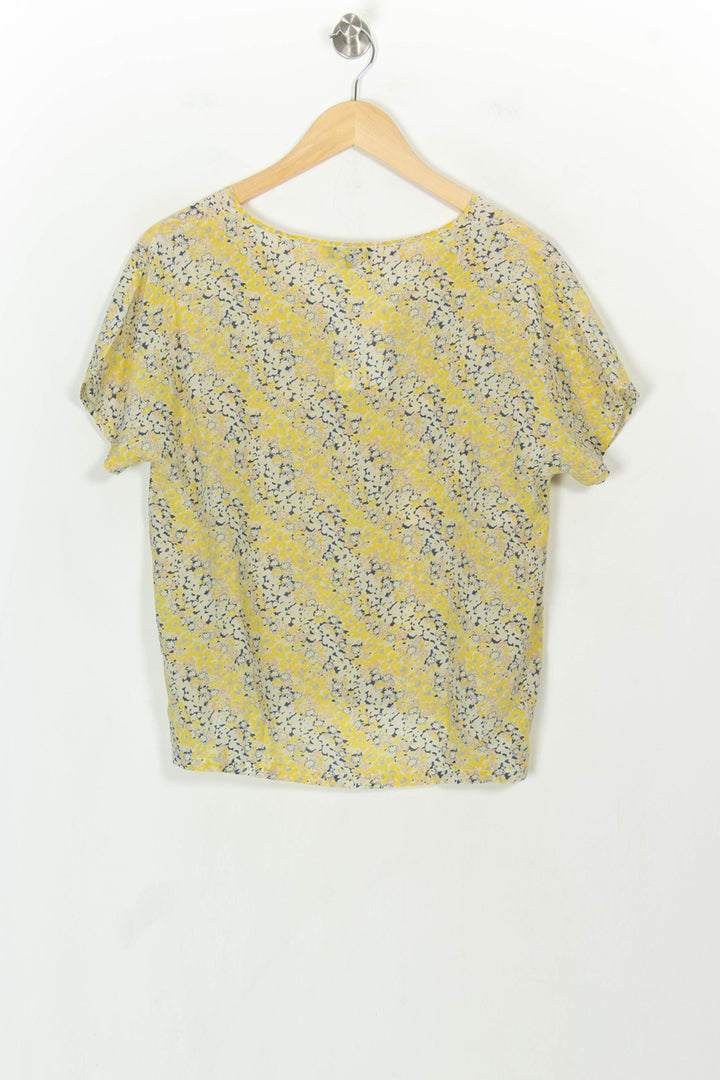 Blouse Jaune et Bleu - Taille M/38 de la marque Caroll | PARAD118839 - Vendu par Paradigme - Image 5