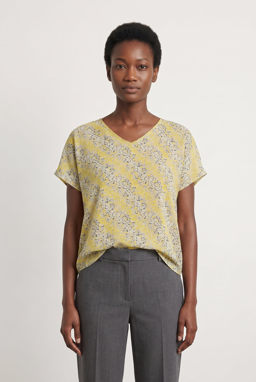 Blouse Jaune et Bleu - Taille M/38 de la marque Caroll | PARAD118839 - Vendu par Paradigme - Image 1