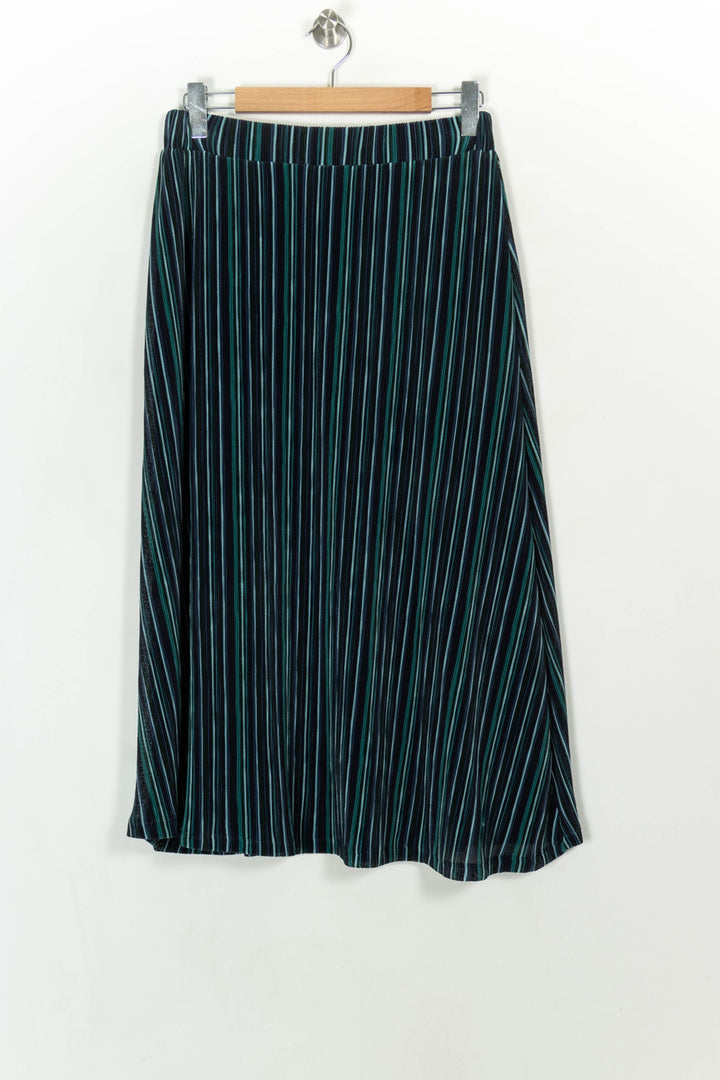 Jupe Plissée Bleu et Noir - Taille S/36 de la marque La Fée Maraboutée | PARAD118842 - Vendu par Paradigme - Image 5