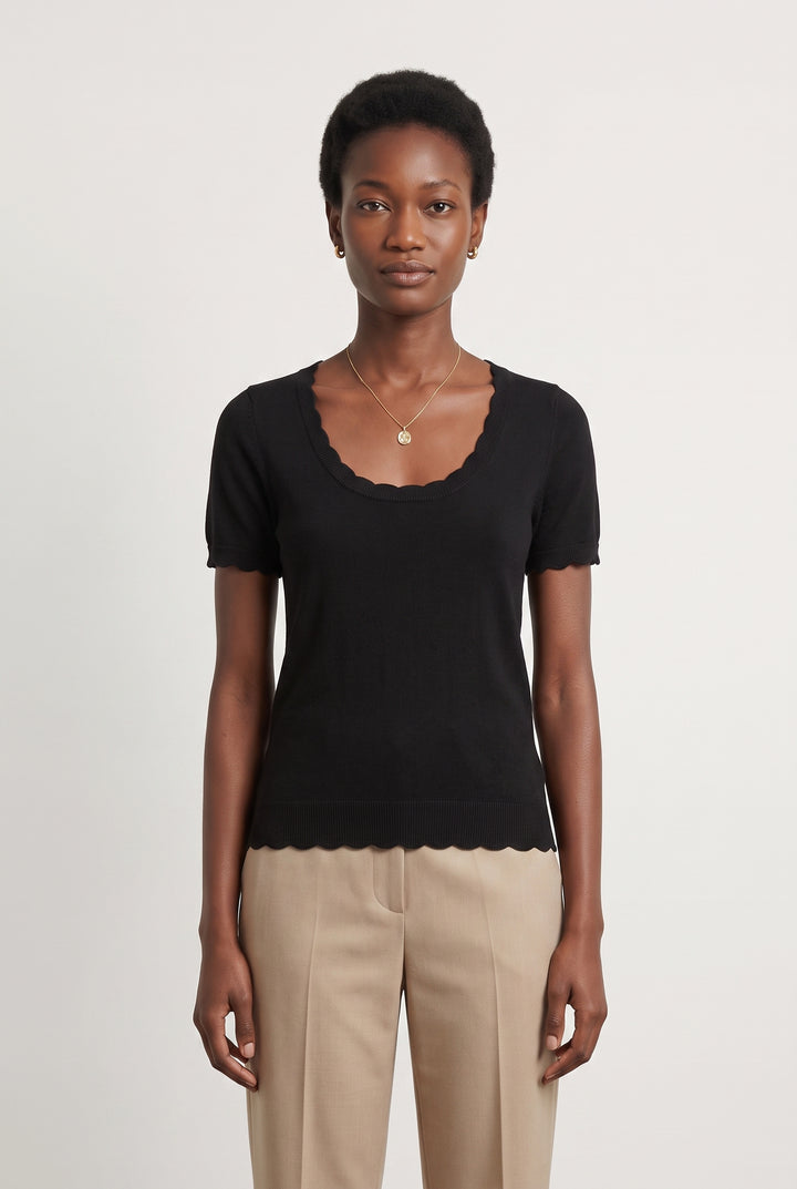 Top Noir - Taille S/36 de la marque Petite Mendigote | PARAD118844 - Vendu par Paradigme - Image 1