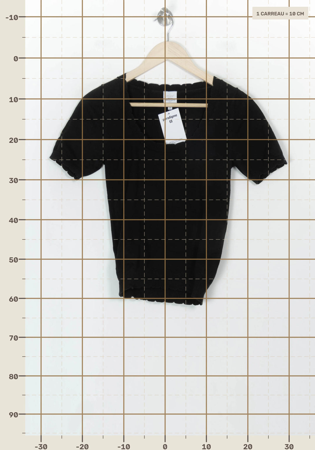 Top Noir - Taille S/36 de la marque Petite Mendigote | PARAD118844 - Vendu par Paradigme - Image 4