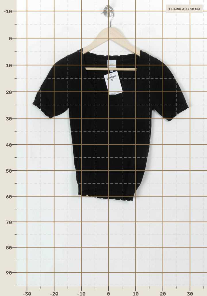 Top Noir - Taille S/36 de la marque Petite Mendigote | PARAD118844 - Vendu par Paradigme - Image 4