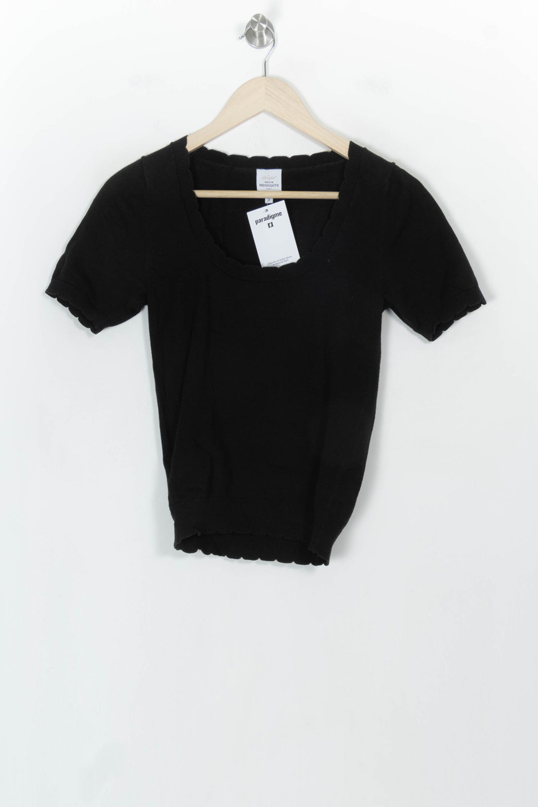 Top Noir - Taille S/36 de la marque Petite Mendigote | PARAD118844 - Vendu par Paradigme - Image 2
