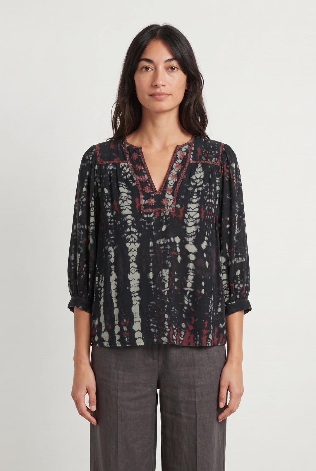 Blouse Noire et Blanche - Taille S/36 de la marque ba&amp;sh | PARAD118845 - Vendu par Paradigme - Image 1