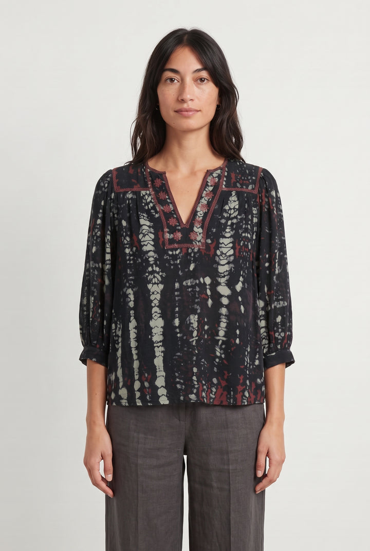 Blouse Noire et Blanche - Taille S/36 de la marque ba&amp;sh | PARAD118845 - Vendu par Paradigme - Image 1
