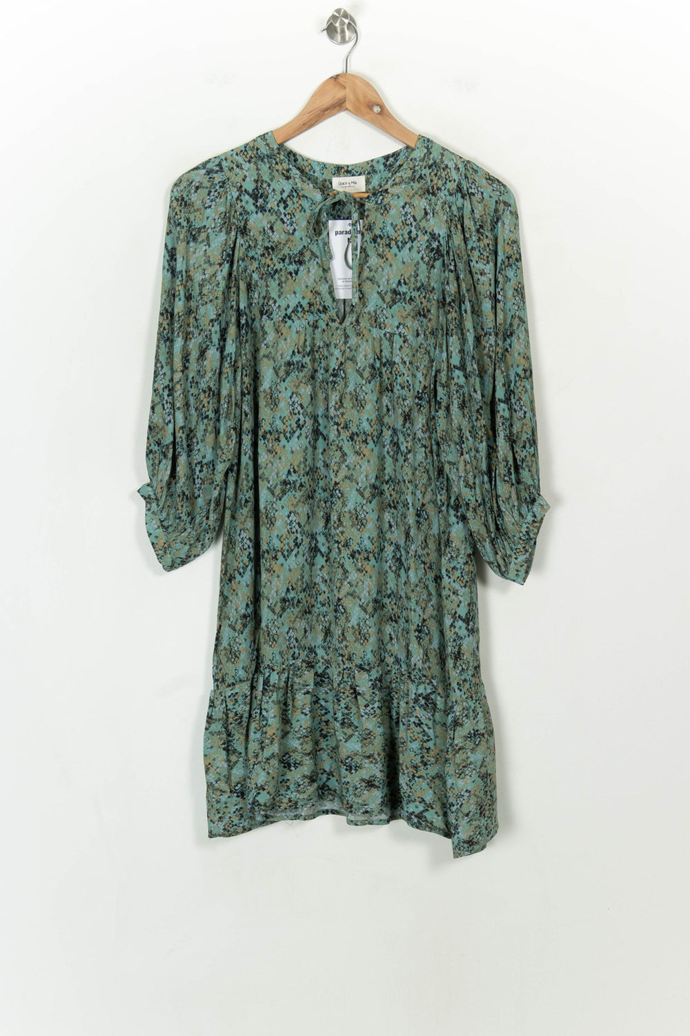 Robe Courte Verte - Taille S/36 de la marque Grace & Mila | PARAD118847 - Vendu par Paradigme - Image 2