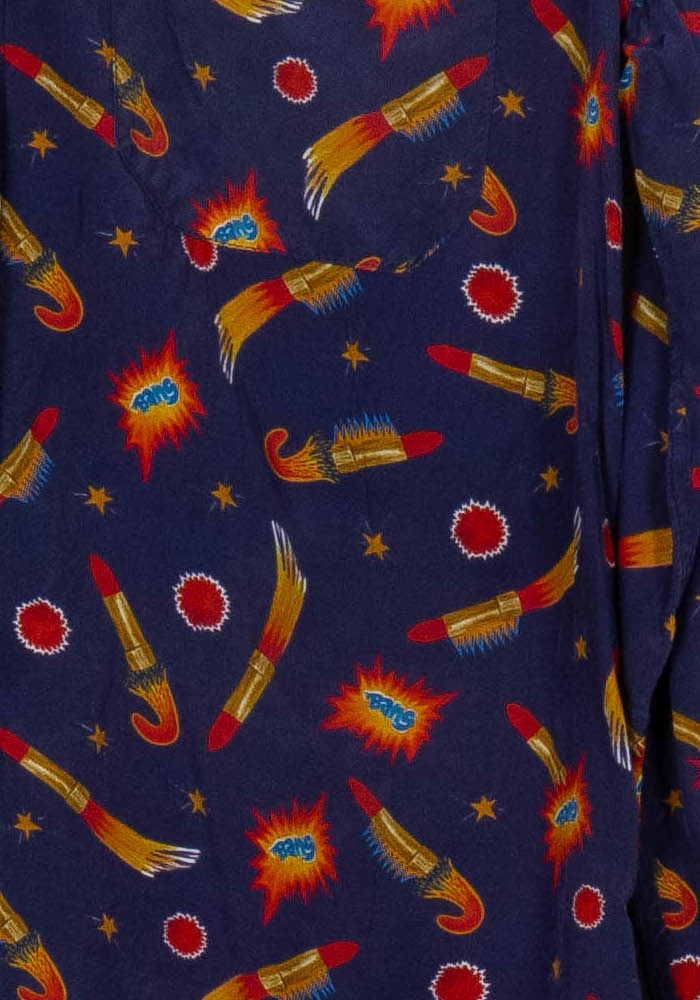 Chemise à motifs violette et jaune - Taille S/36 de la marque Soi Paris | PARAD118848 - Vendu par Paradigme - Image 3