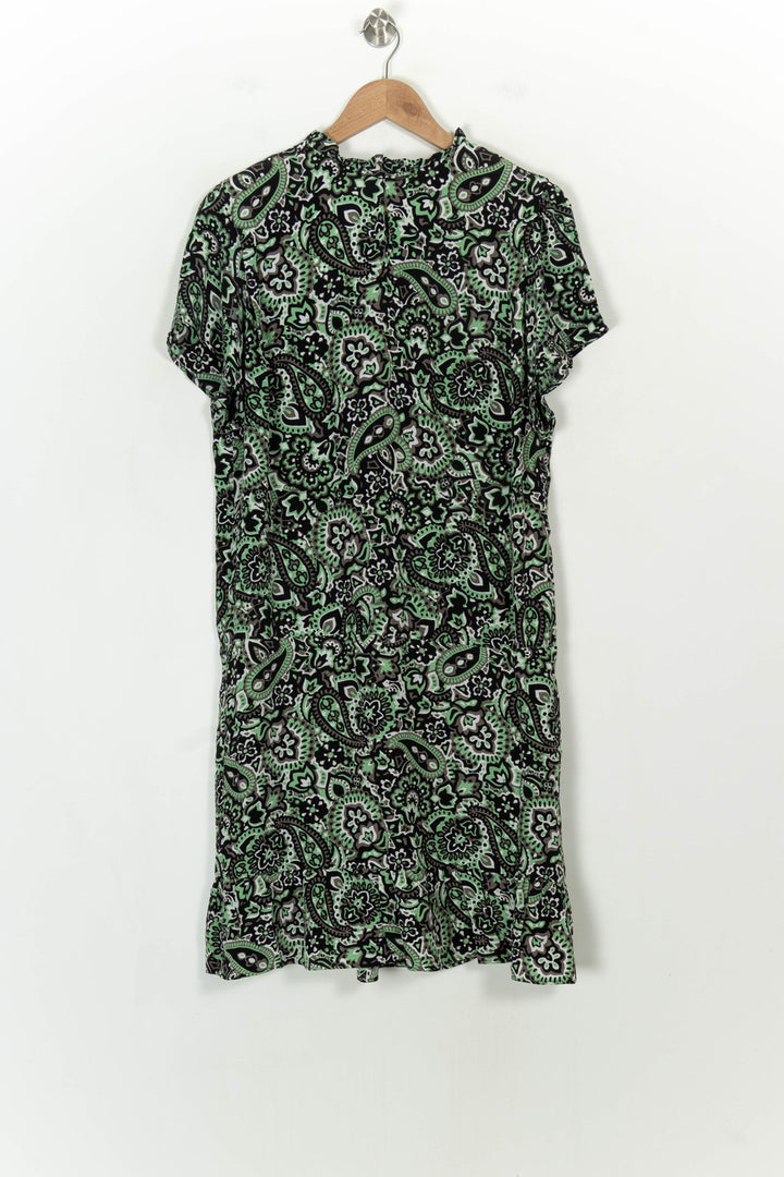 Robe Midi Noire et Verte - Taille L/40 de la marque IKKS | PARAD118849 - Vendu par Paradigme - Image 5